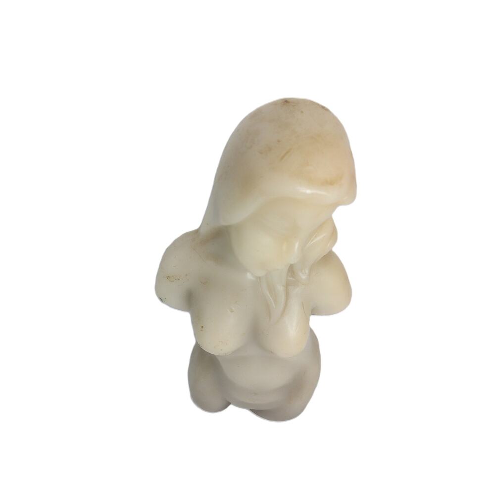 Vtg Woman Wax Candle 9" Female Torso Body Shape Figural 60s 70s READ - Picture 3 of 9